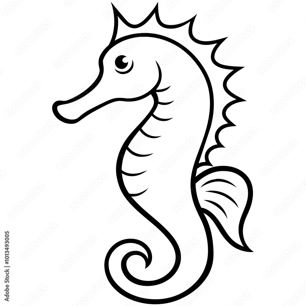 Funny Seahorse Vector Illustration on White Background Cartoons, Clipart, Line Art Design, Funny seahorse vector art on white background, ideal for cartoons, clipart, and line art designs Funny Seahorse Vector Illustration on White Background Cartoons, Clipart, Line Art Design, Funny seahorse vector art on white background, ideal for cartoons, clipart, and line art designs