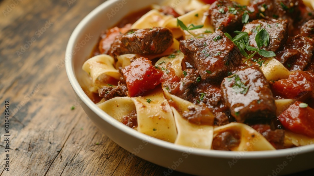 Delicious Pappardelle Pasta with Rich Beef Ragu and Fresh Herbs, Easy Recipe for a Flavorful Italian Dinner Delicious Pappardelle Pasta with Rich Beef Ragu and Fresh Herbs, Easy Recipe for a Flavorful Italian Dinner