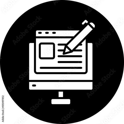 Blogging Icon Design