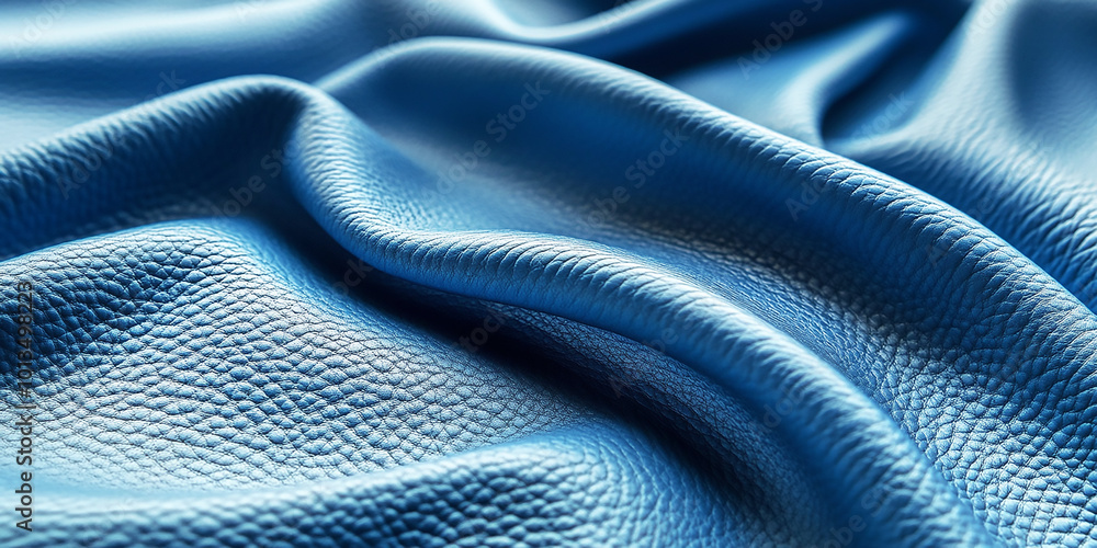 Luxury Blue Leather in Fine Detail. Generative AI Luxury Blue Leather in Fine Detail. Generative AI