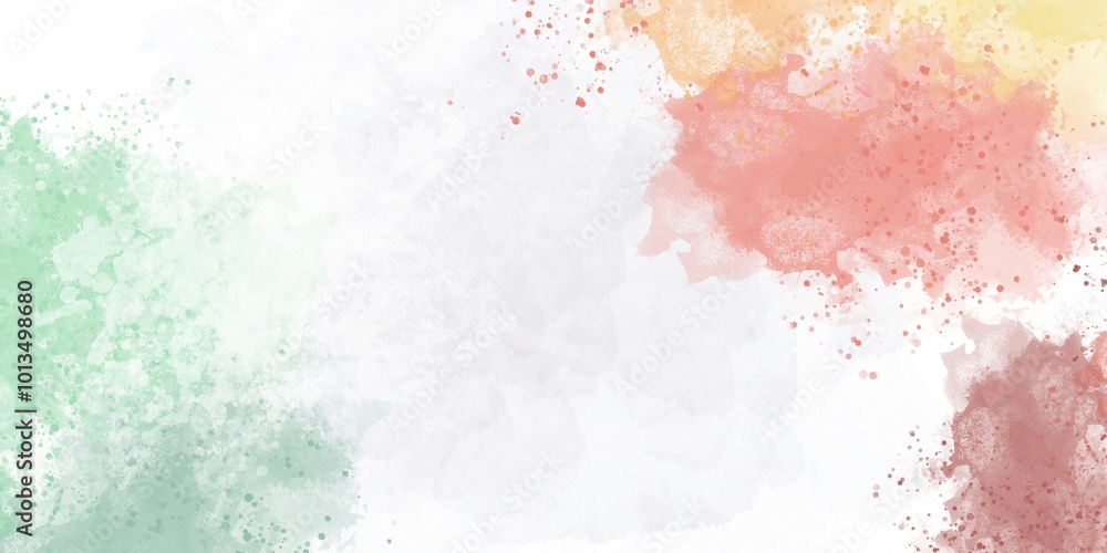 Abstract watercolor splatter background with pastel green, pink, yellow, and orange colors. Ideal for creative design, invitations, and artistic projects. Perfect for adding a soft, artistic touch. Abstract watercolor splatter background with pastel green, pink, yellow, and orange colors. Ideal for creative design, invitations, and artistic projects. Perfect for adding a soft, artistic touch.