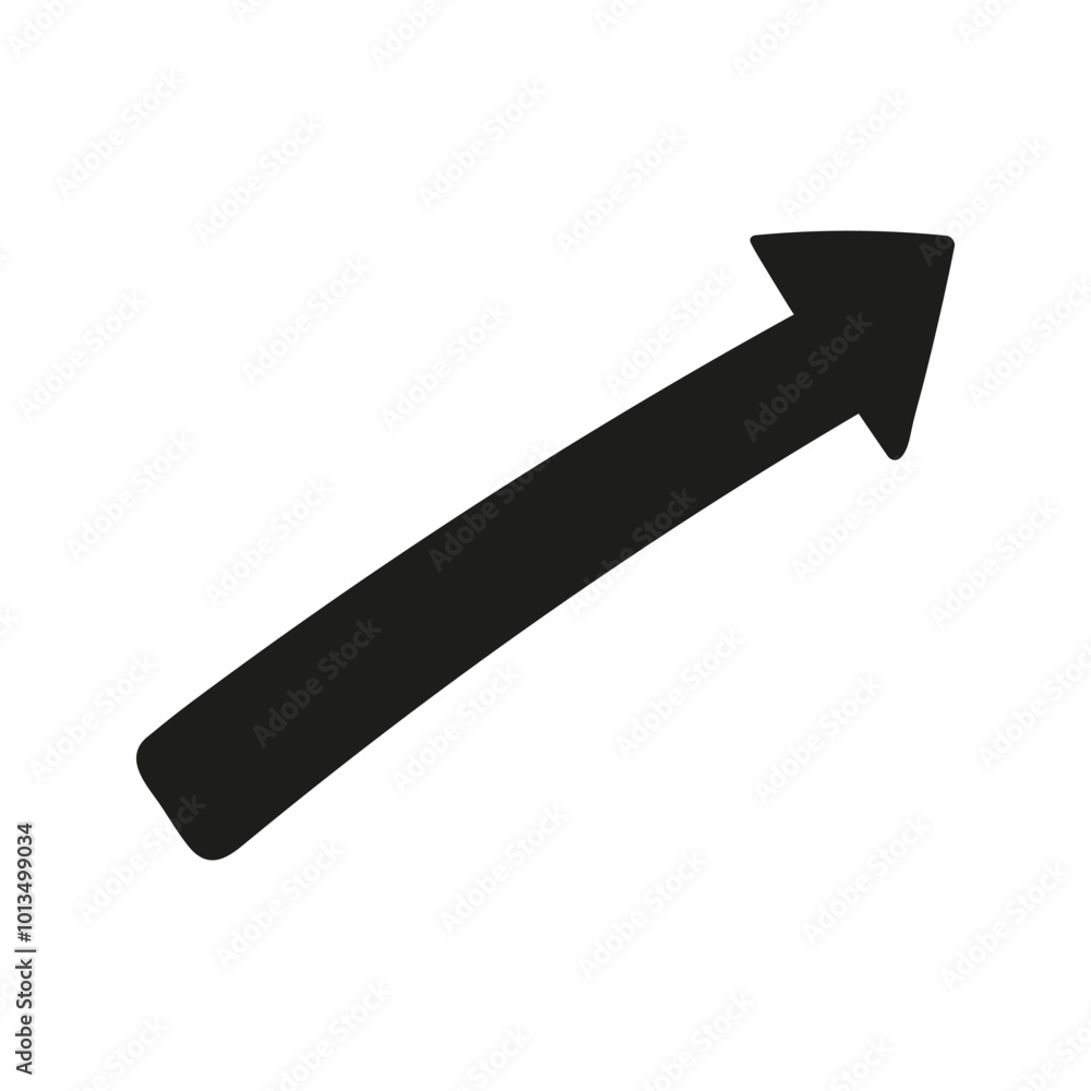 Hand drawn doodle arrows silhouette for business infographic Hand drawn doodle arrows silhouette for business infographic