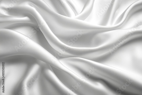 Wallpaper Mural White satin, silk, texture background. A concept of white flag, Generative AI Torontodigital.ca