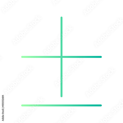 plus minus gradient icon