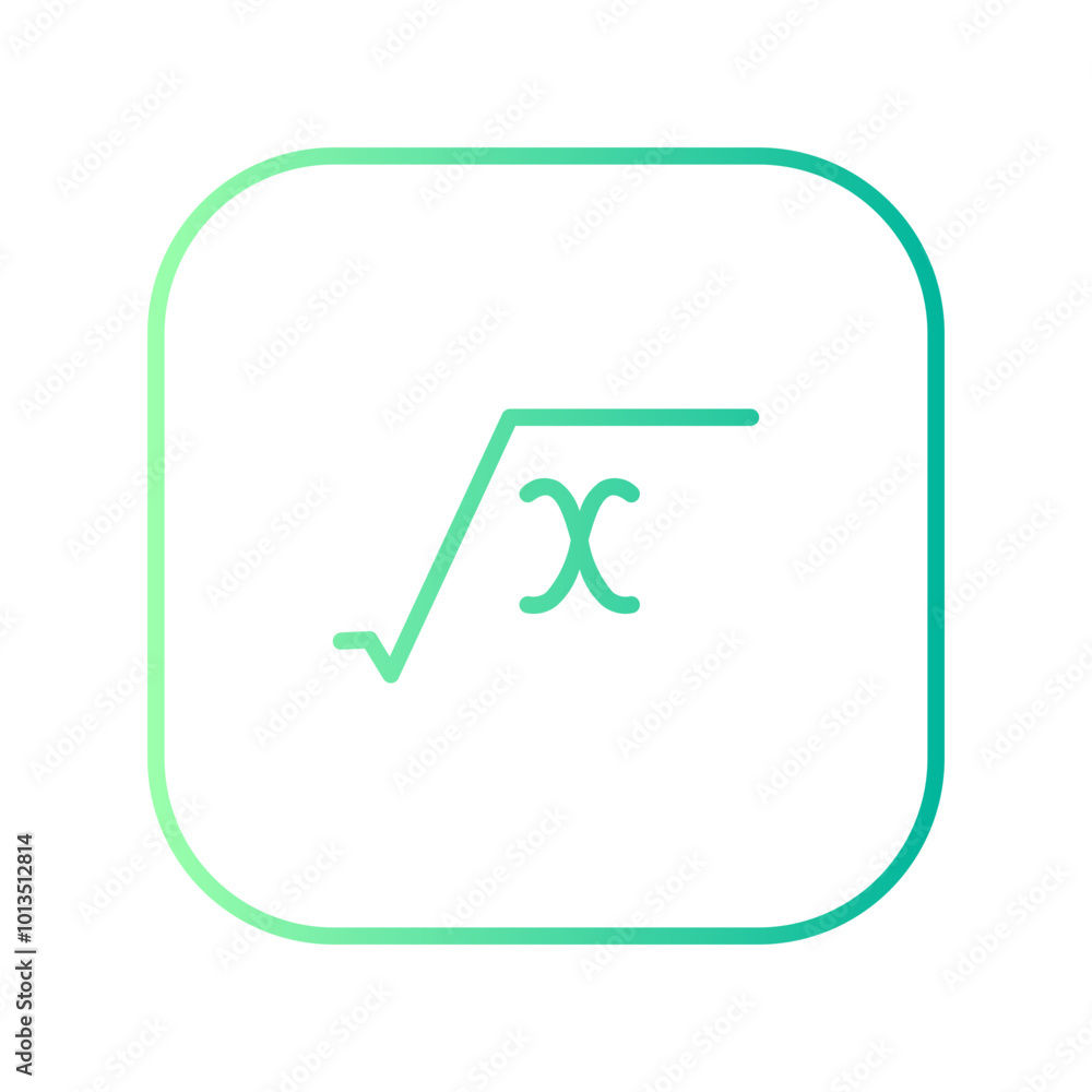 square root gradient icon