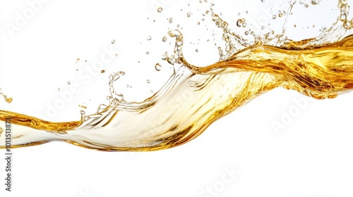 Golden Liquid Splash - Abstract Background