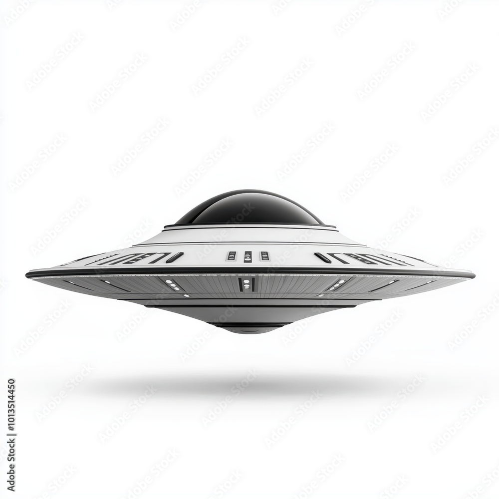 UFO Isolated on White Background UFO Isolated on White Background