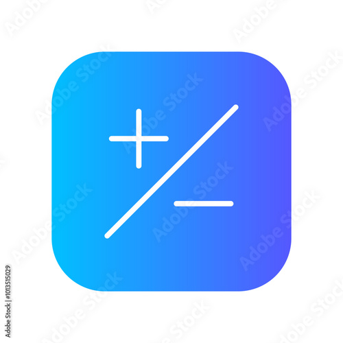 plus minus gradient icon