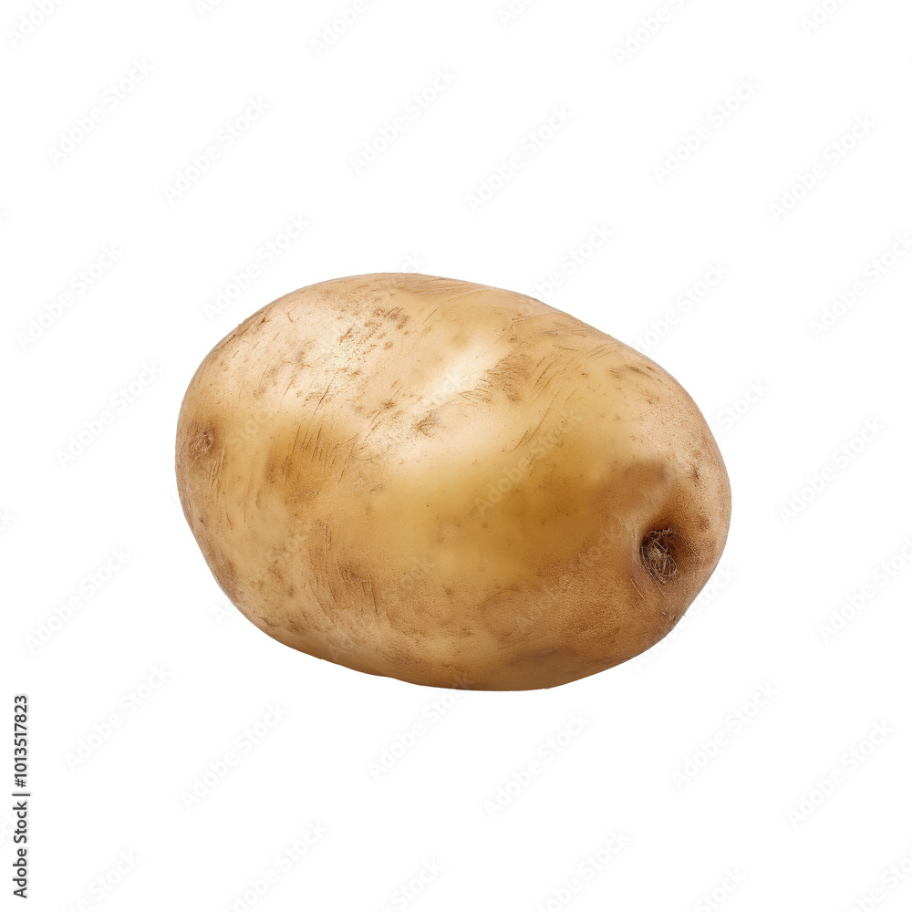 Raw potato isolated on transparent background