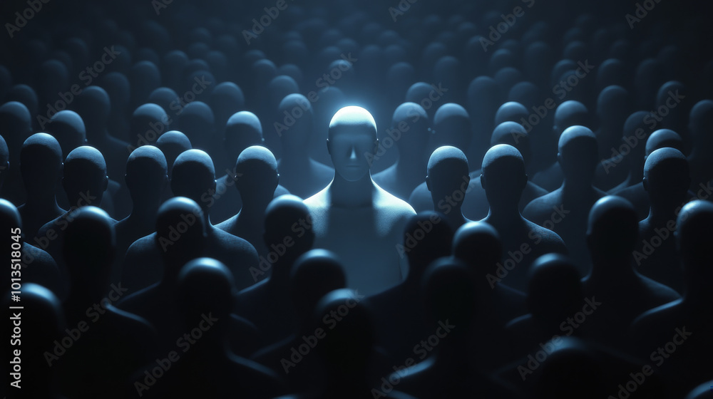 Fototapeta premium Standing out from the crowd