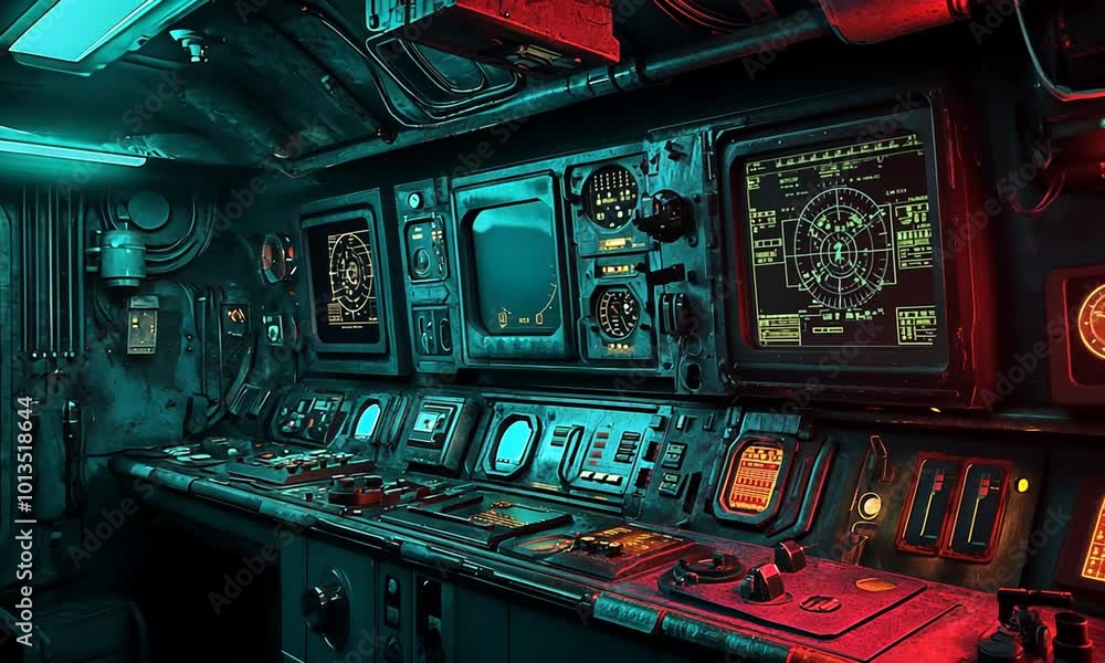 Futuristic Control Room Futuristic Control Room