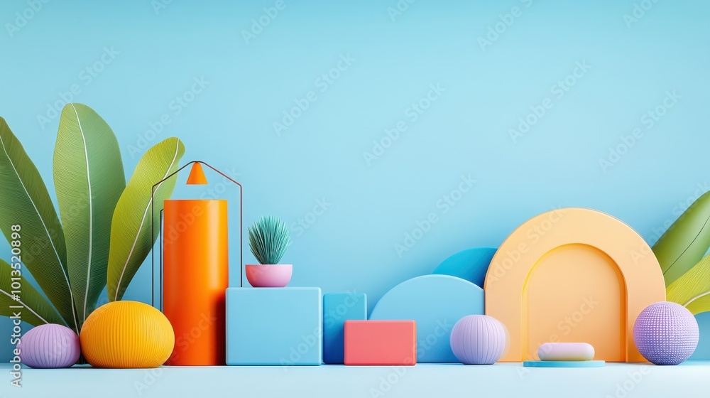 Vibrant Room Corner with Playful Decor and Whimsical Touches.