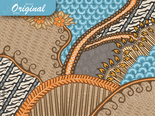 source file for batik designs from Indonesia, very easy to change colors