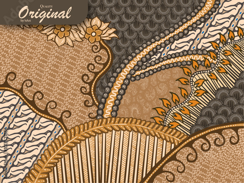 source file for batik designs from Indonesia, very easy to change colors