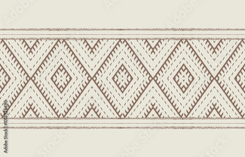 Ethnic abstract ikat art. Aztec ornament print. geometric ethnic pattern seamless  color oriental.  Design for background ,curtain, carpet, wallpaper, clothing, wrapping, Batik, vector illustration.