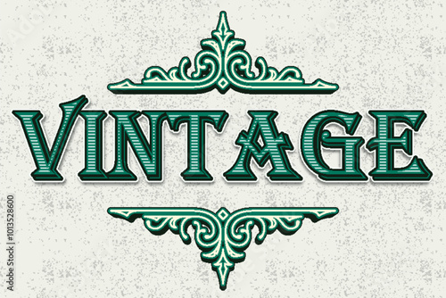 vintage retro western style editable text effect font typography grunge texture template design background