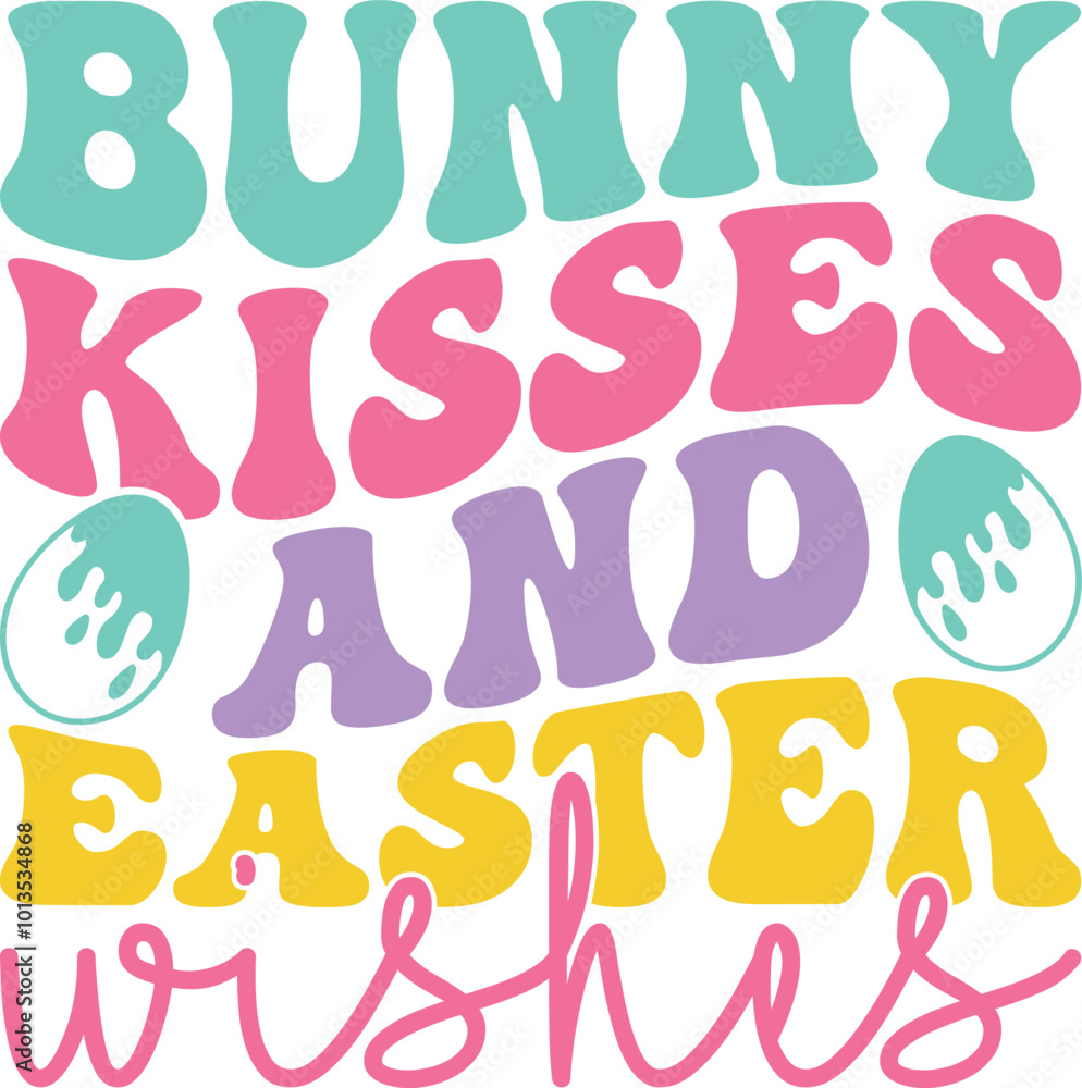 Easter day special typography retro wavy groovy t-shirt design Easter day special typography retro wavy groovy t-shirt design