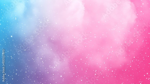 Pink and Blue Gradient Sky with Stars Background