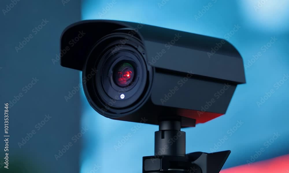 High-Tech CCTV Camera with Blinking Warning Light
High-Tech CCTV Camera with Blinking Warning Light