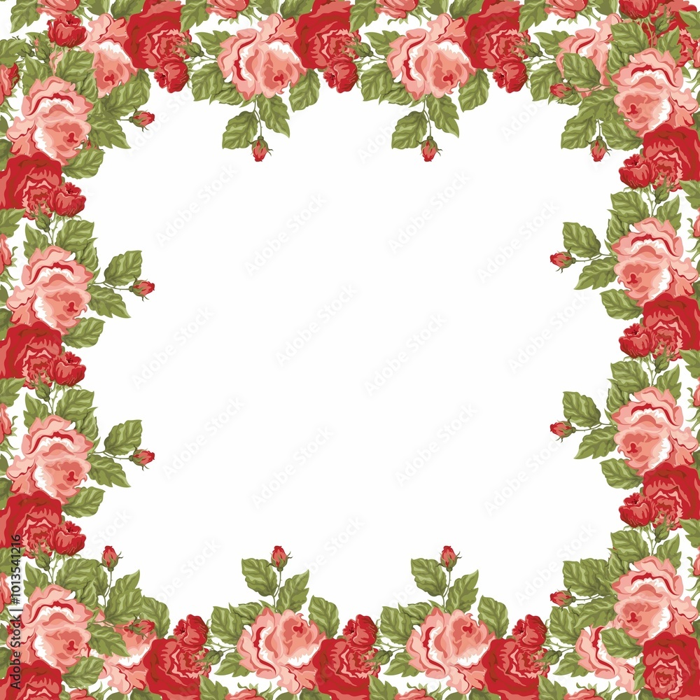 frame of flowers and leaves frame made of flowers frame of flowers and leaves frame made of flowers