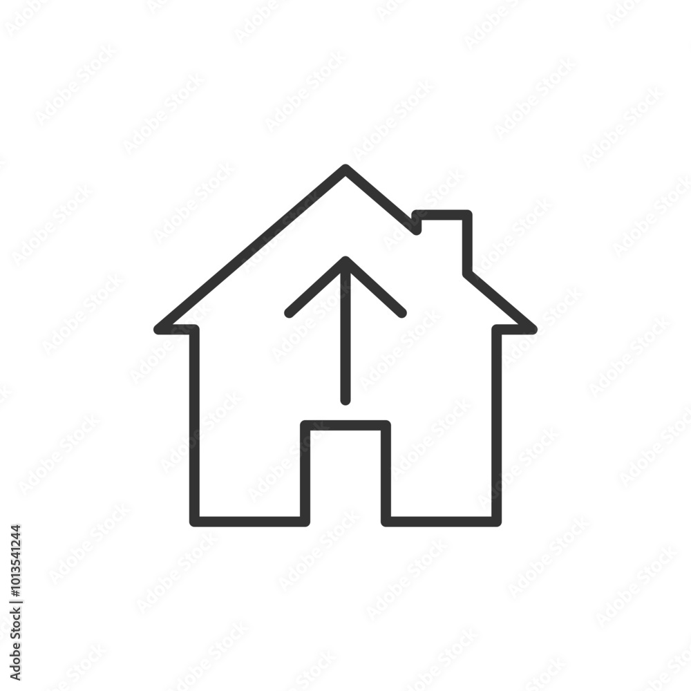 Home icon. Real estate symbol modern, simple, vector, icon for website design, mobile app, ui. Vector Illustration Home icon. Real estate symbol modern, simple, vector, icon for website design, mobile app, ui. Vector Illustration