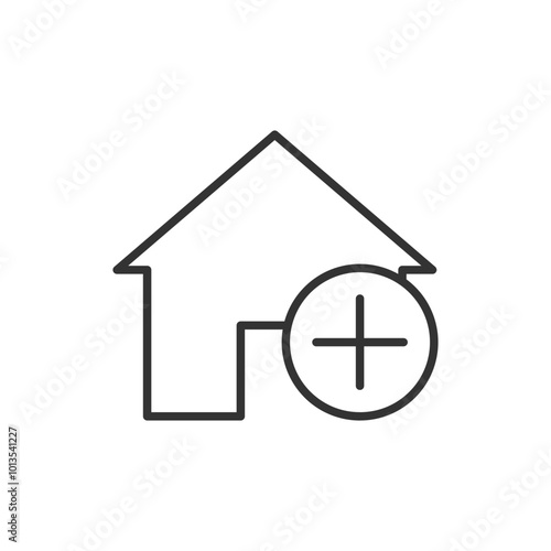 Home icon. Add symbol modern, simple, vector, icon for website design, mobile app, ui. Vector Illustration