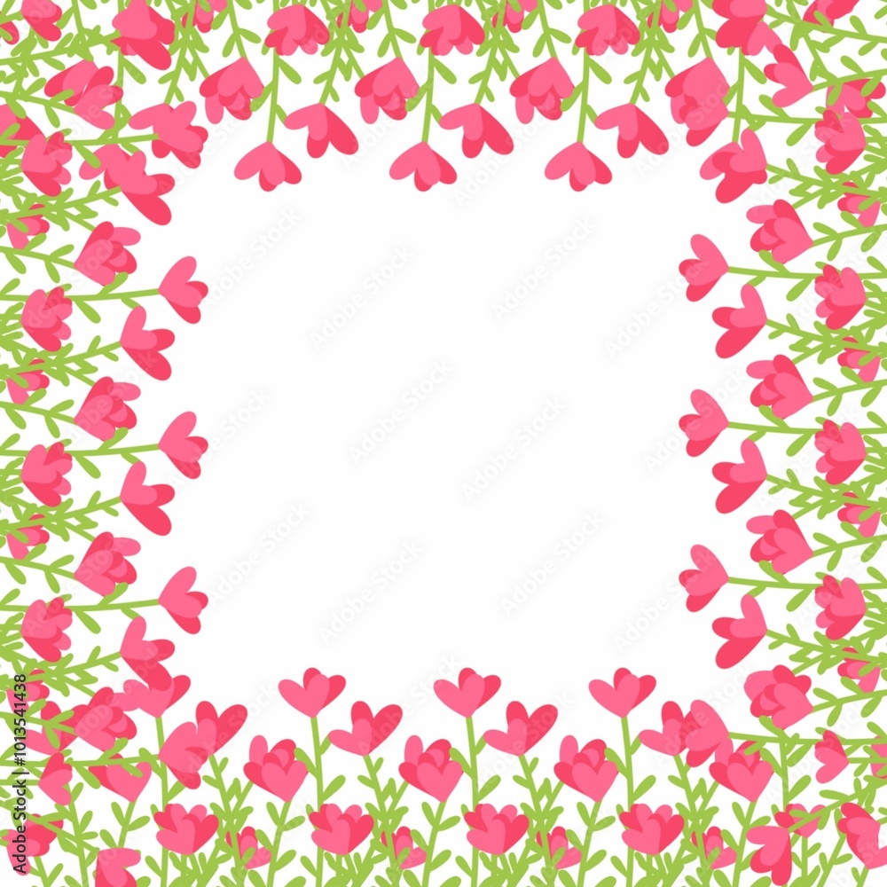 frame of flowers and leaves frame made of flowers frame of flowers and leaves frame made of flowers