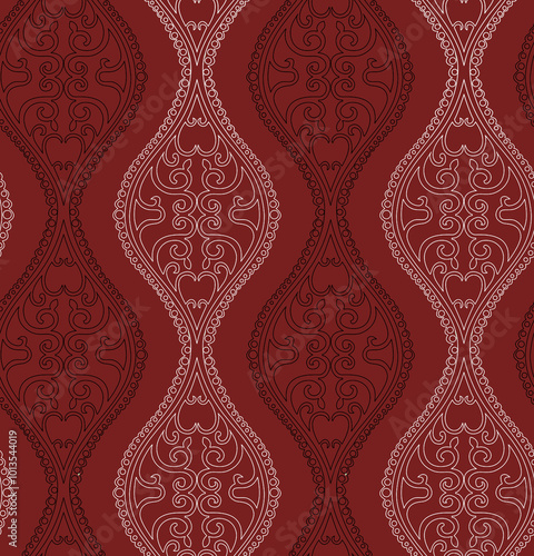 oriental background ornament pattern for scarf, hijab and carpet