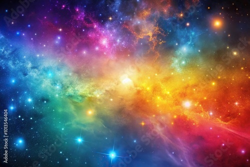 Abstract galaxy background with vivid colors and dynamic shapes