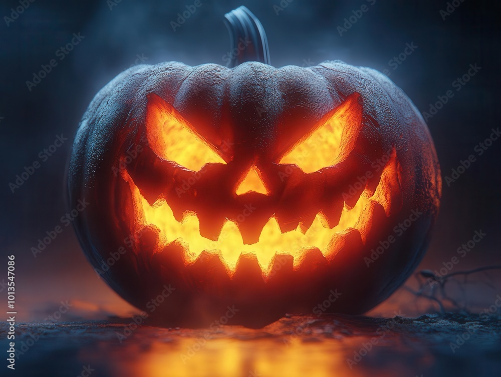 single lit jack o lantern with an ominous face glowing against a pure white background capturing the essence of halloween in a striking minimalist design single lit jack o lantern with an ominous face glowing against a pure white background capturing the essence of halloween in a striking minimalist design