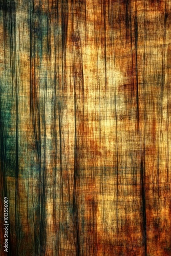 Abstract Woven Texture in Brown and Green Hues