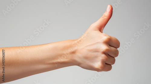 Thumbs Up: Positive Gesture of Approval 