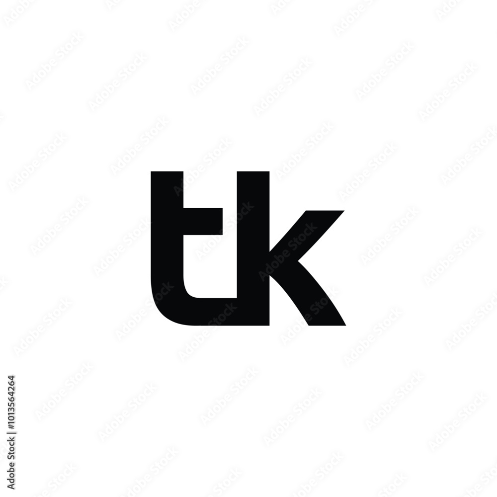 tk or kt logo design vector simple tk or kt logo design vector simple