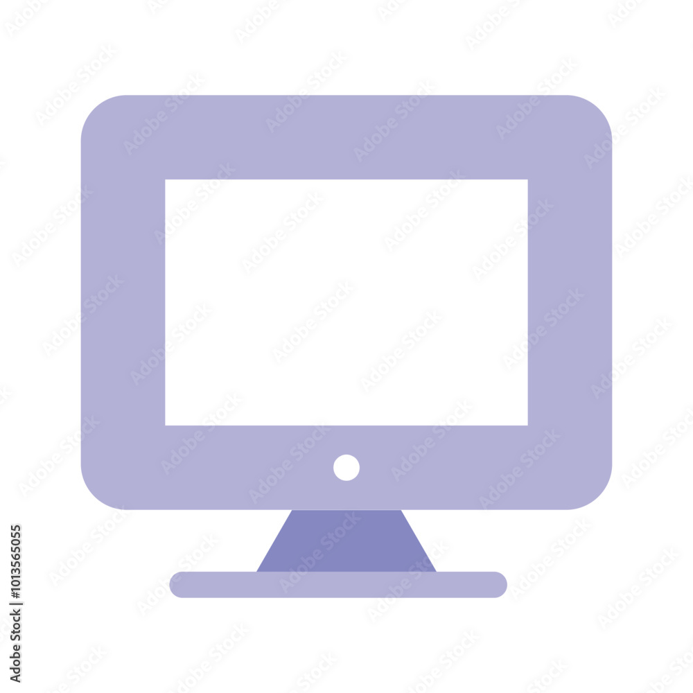 Desktop monitor icon symbolizing computers, tech, or digital workspaces Desktop monitor icon symbolizing computers, tech, or digital workspaces
