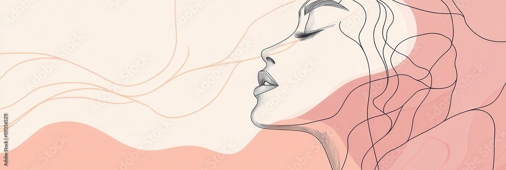 This artwork features a graceful rose petal that transitions beautifully into the profile of a calm woman, emphasizing elegance. Generative AI This artwork features a graceful rose petal that transitions beautifully into the profile of a calm woman, emphasizing elegance. Generative AI