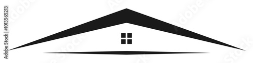 house roof logo design, roof icon, roof symbol, editable roof design