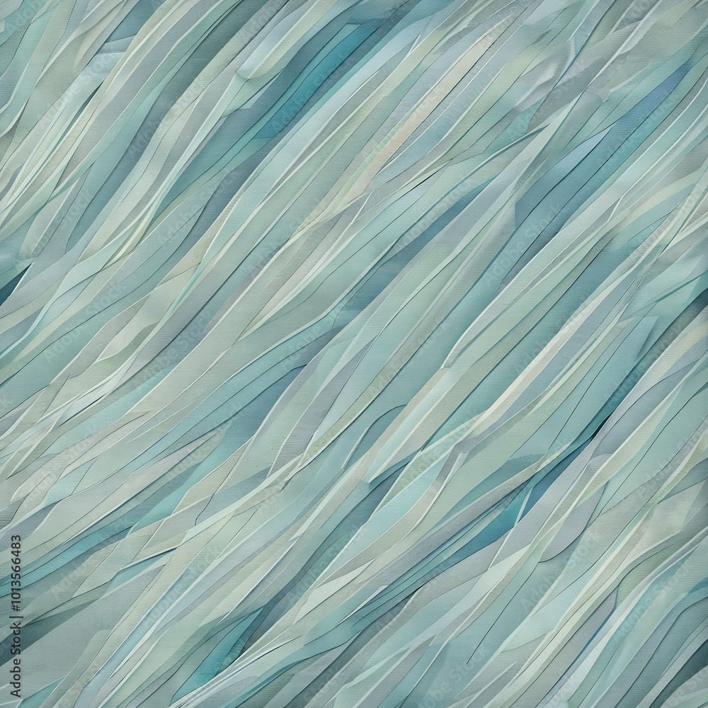 Obraz premium geometric diagonal fabric waves seamless texture pattern