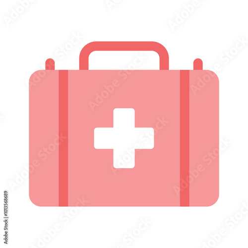 Health, safety, emergency, icon of first aid kit in modern style