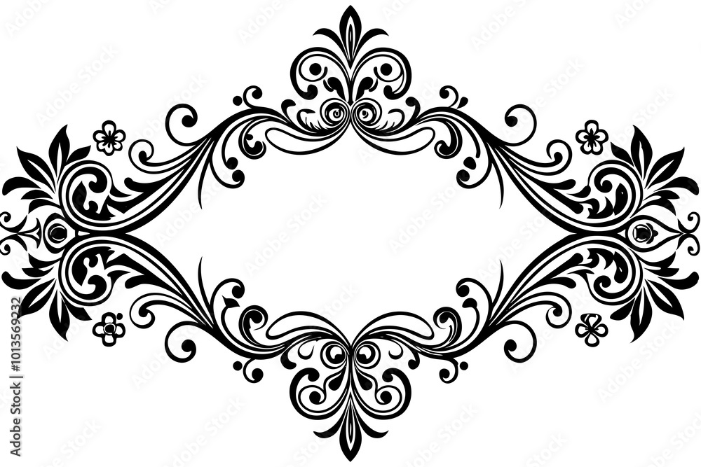 frame with ornament vector illustration frame with ornament vector illustration