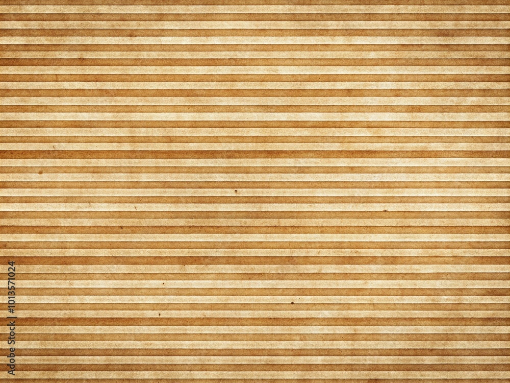 Rustic, organic abstract background featuring distressed kraft paper texture with horizontal stripes, evoking a sense of eco-friendly recycling and handmade craftsmanship. Rustic, organic abstract background featuring distressed kraft paper texture with horizontal stripes, evoking a sense of eco-friendly recycling and handmade craftsmanship.