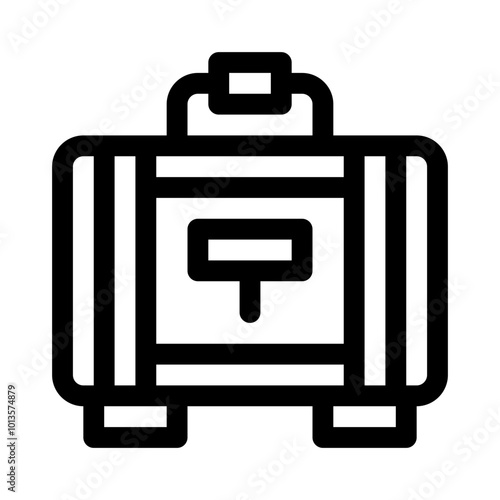 Suitcase line icon