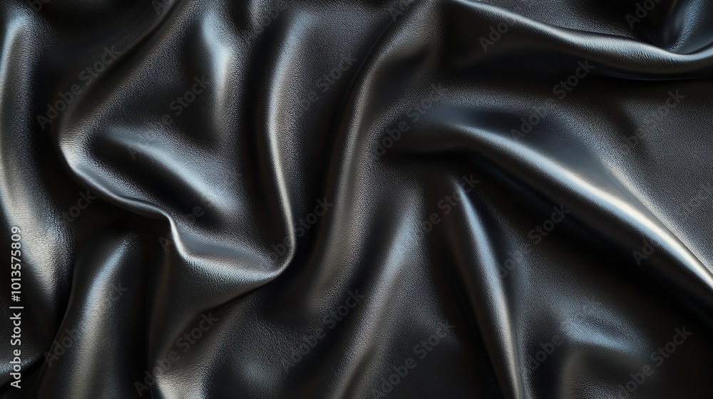 Smooth, elegant black fabric with subtle folds and texture. Smooth, elegant black fabric with subtle folds and texture.