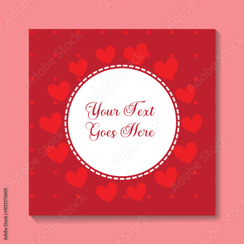 Valentine's Day wish card design 