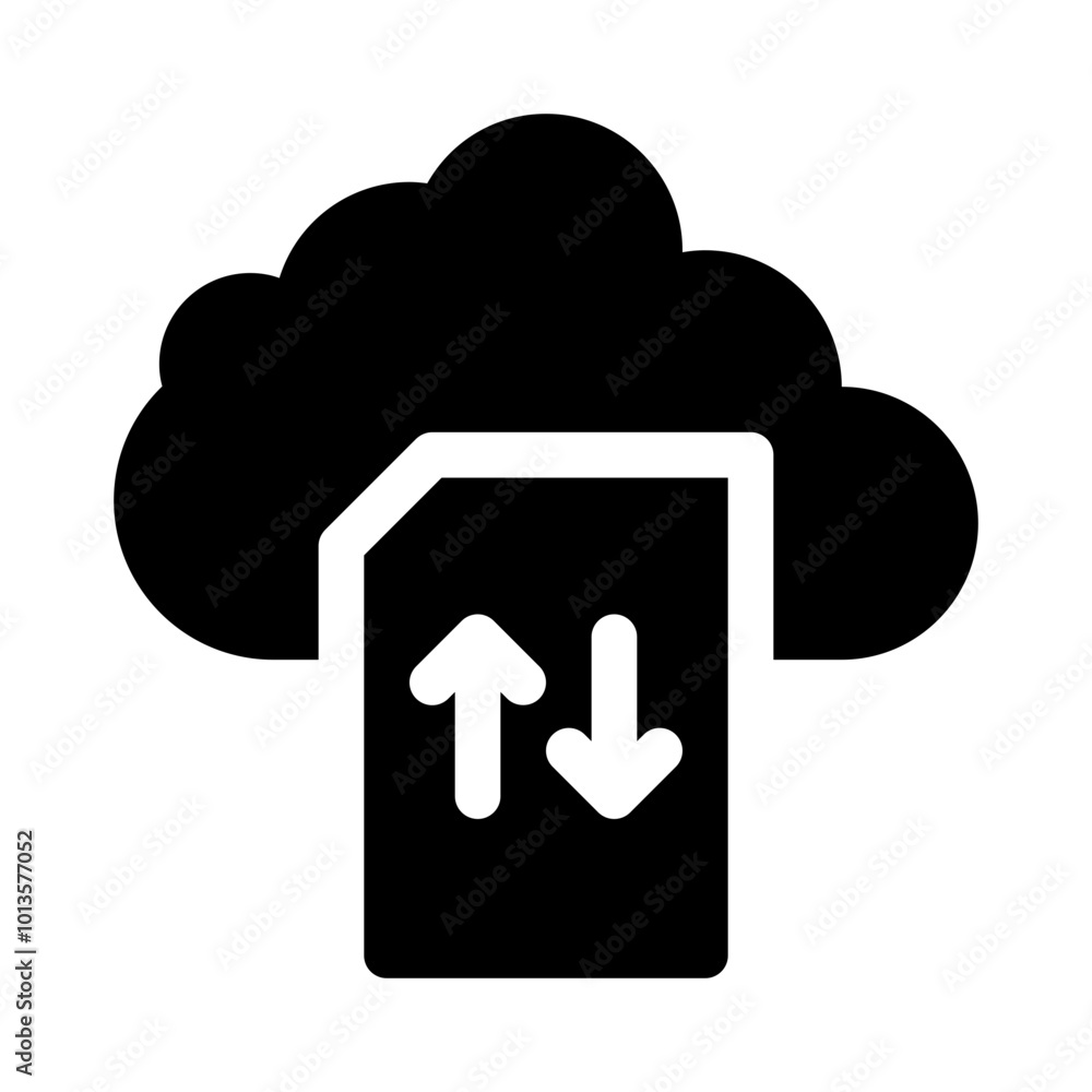 Cloud Storage glyph icon Cloud Storage glyph icon