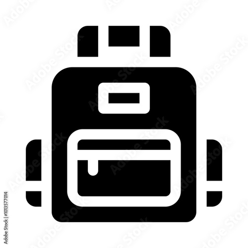 Backpack glyph icon