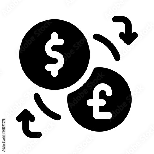 Currency Exchange glyph icon