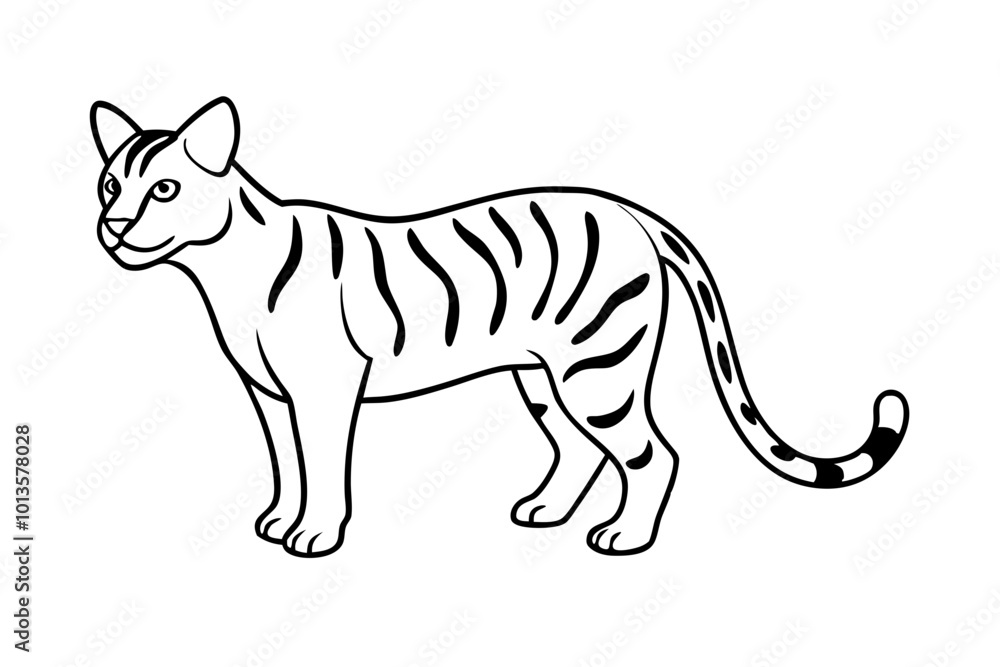 Beautiful Vector Illustration Showcasing Ocelot in Stealthy Low Stalking Pose
Beautiful Vector Illustration Showcasing Ocelot in Stealthy Low Stalking Pose