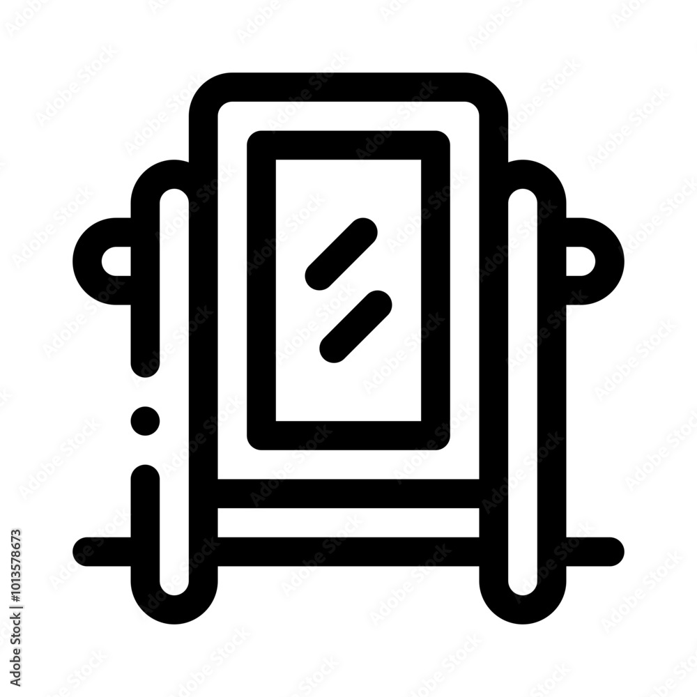 Mirror line icon Mirror line icon