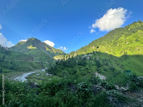 mountain landscape in the summer