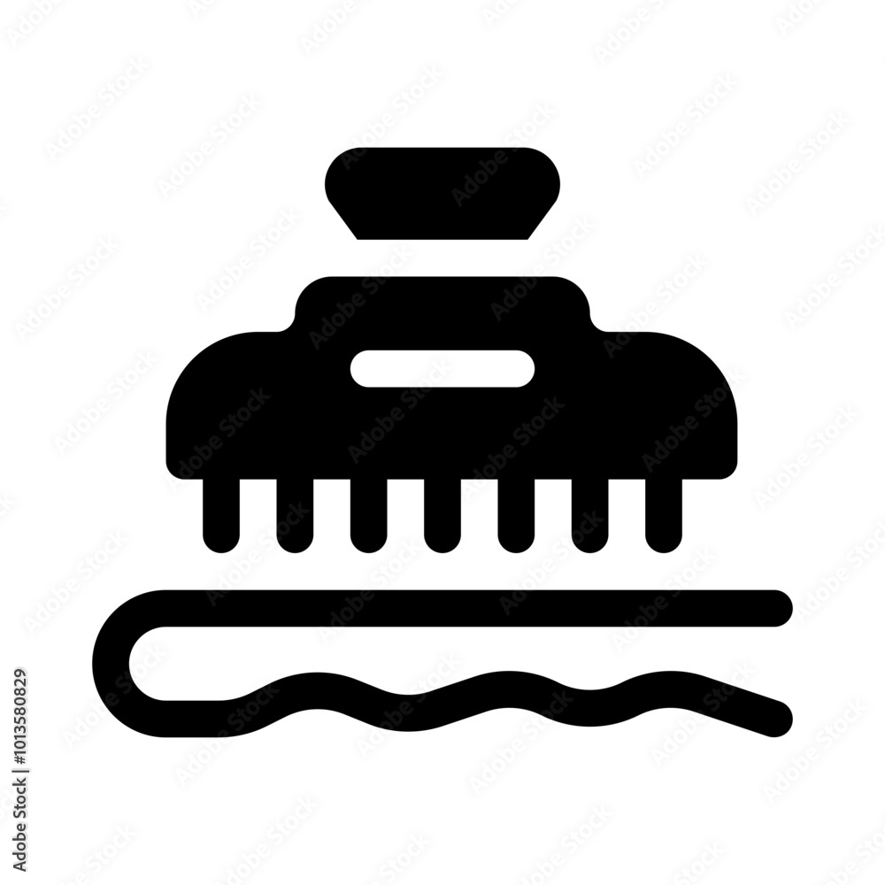 Hair Clips glyph icon Hair Clips glyph icon